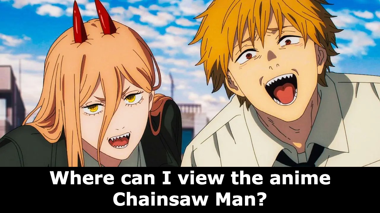 Where can I view the anime Chainsaw Man?